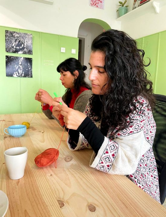 Crochet learning in Lisbon